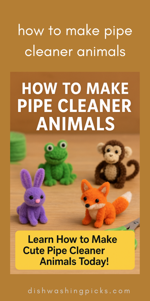 how to make pipe cleaner animals
