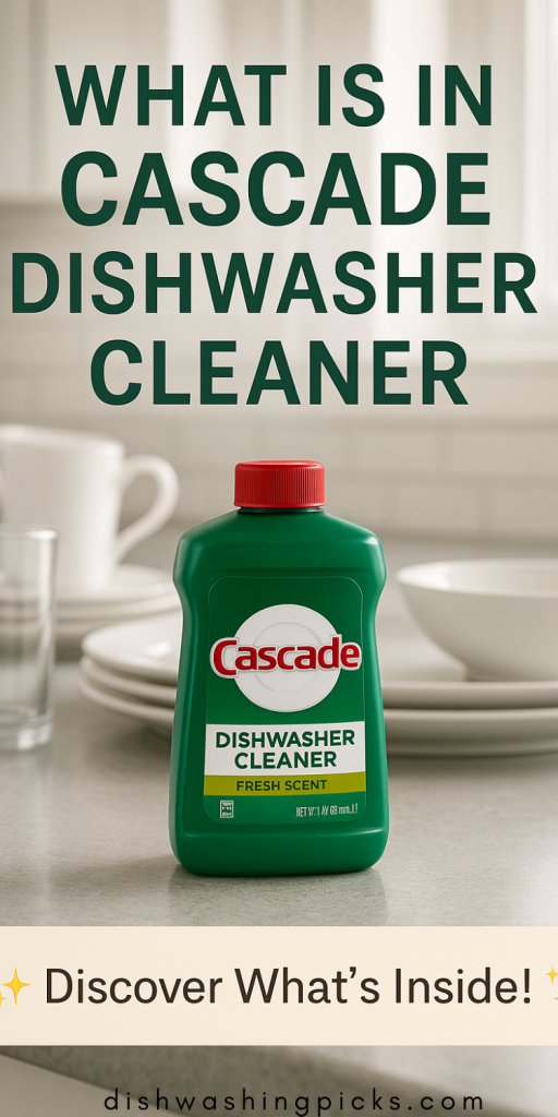 what is in cascade dishwasher cleaner