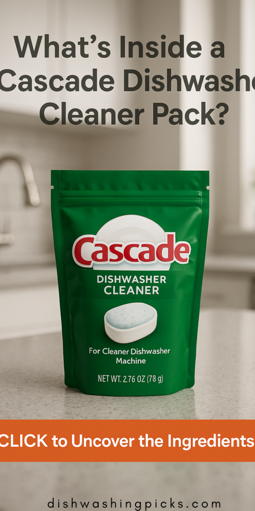 what is in cascade dishwasher cleaner pack