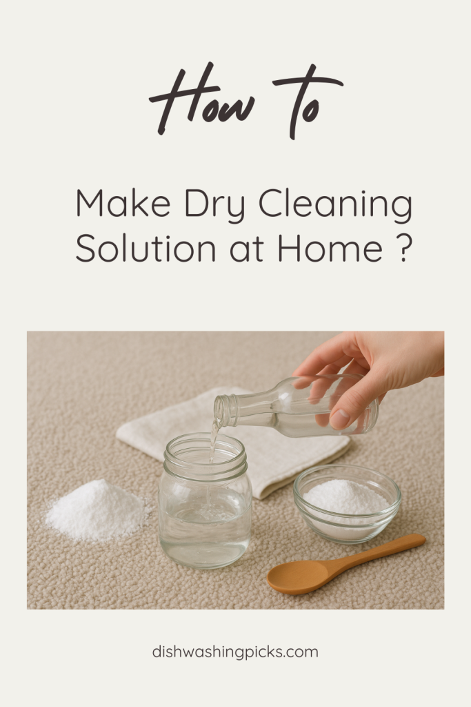 How to Make Dry Cleaning Solution at Home