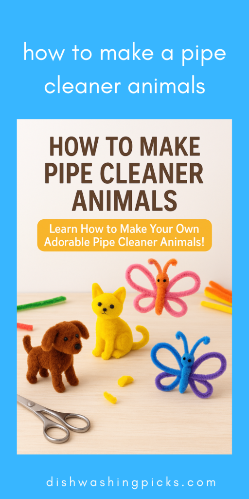 how to make a pipe cleaner animals