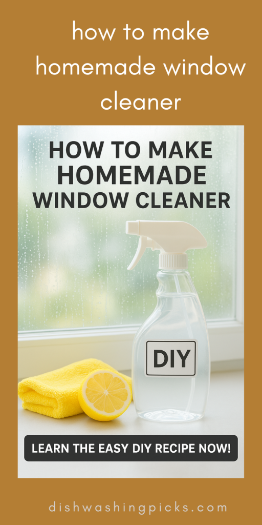 How to Make Homemade Window Cleaner