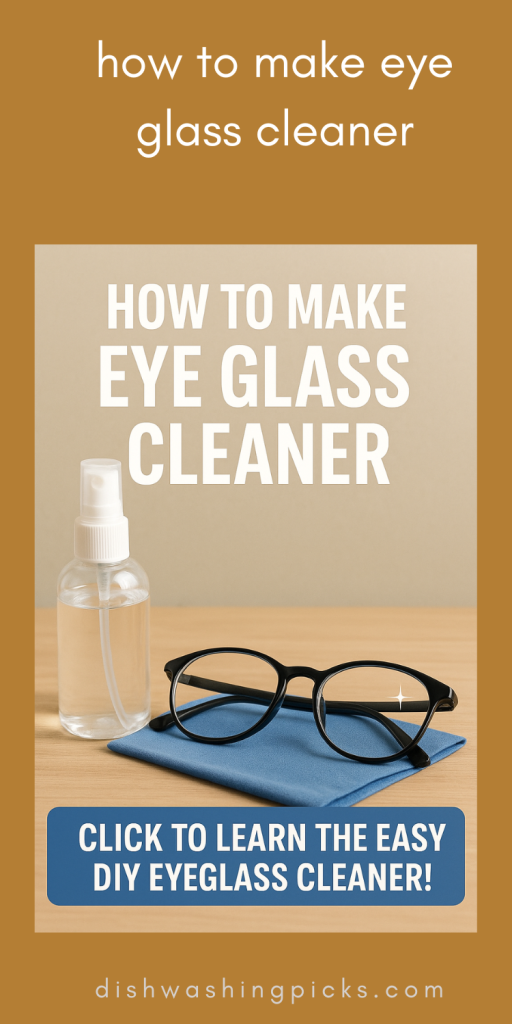 How to Make Eyeglass Cleaner at Home