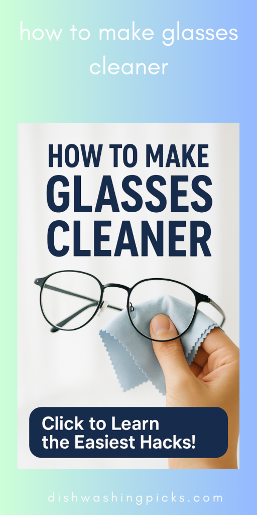 how to make glasses cleaner