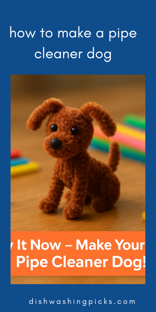 how to make a pipe cleaner dog
