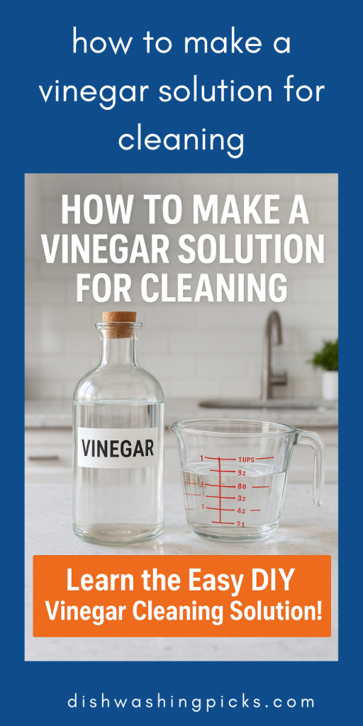 how to make a vinegar solution for cleaning