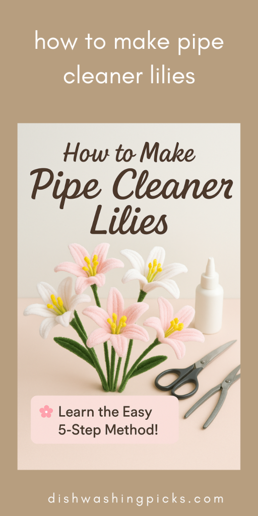 how to make pipe cleaner lilies