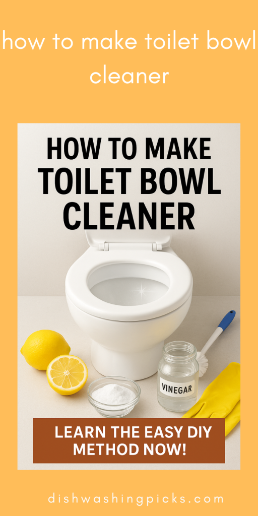 how to make toilet bowl cleaner