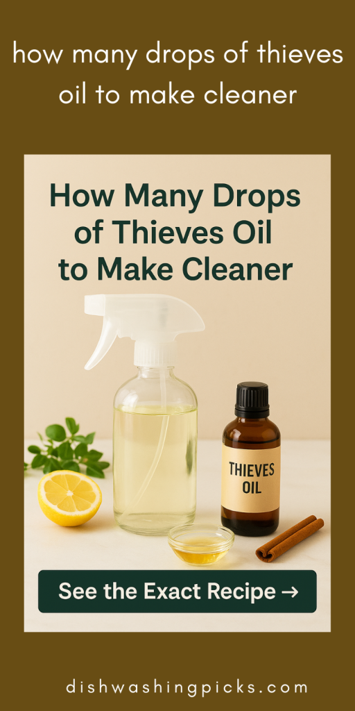 how many drops of thieves oil to make cleaner
