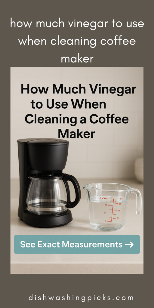 how much vinegar to use when cleaning coffee maker