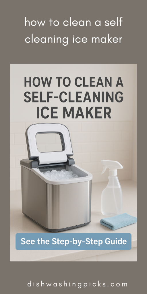 how to clean a self cleaning ice maker