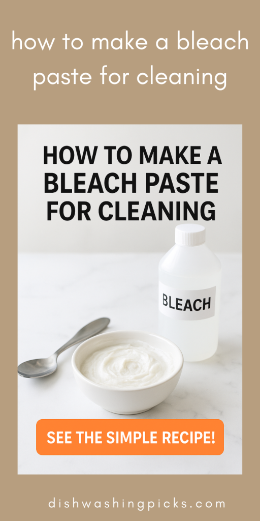 how to make a bleach paste for cleaning