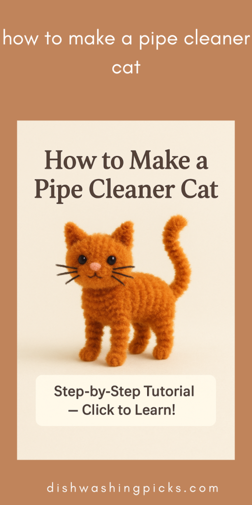 how to make a pipe cleaner cat
