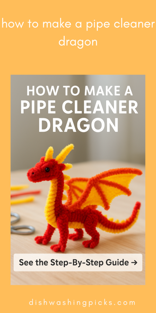 how to make a pipe cleaner dragon