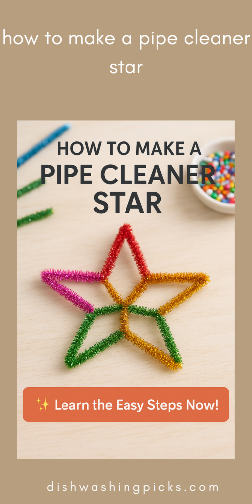 how to make a pipe cleaner star
