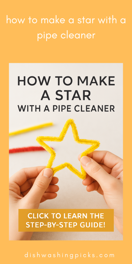 how to make a star with a pipe cleaner