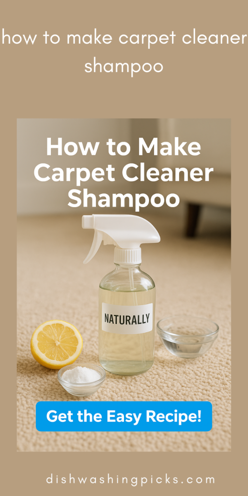 how to make carpet cleaner shampoo