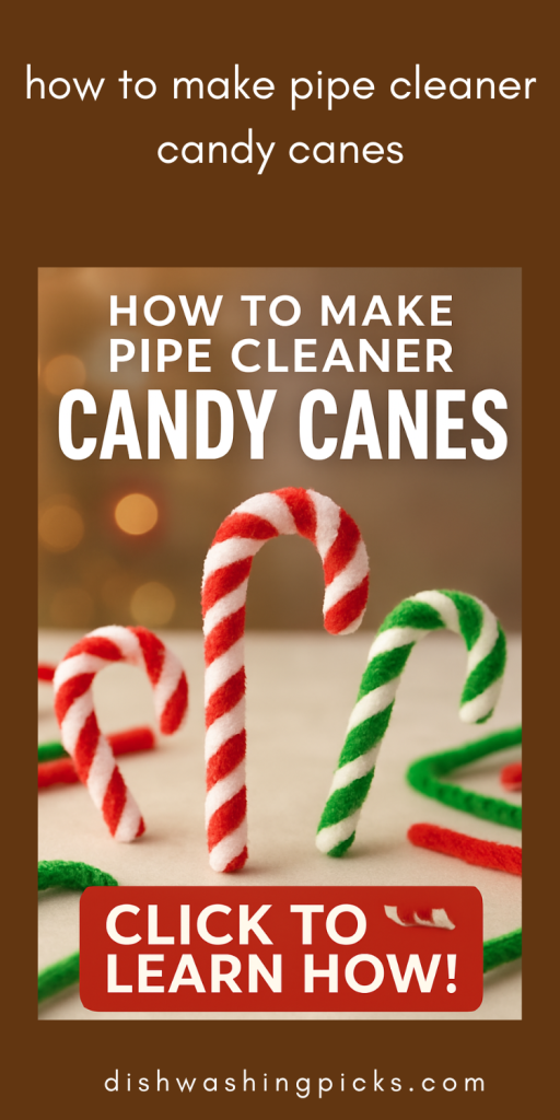 how to make pipe cleaner candy canes