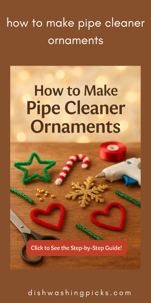 how to make pipe cleaner ornaments