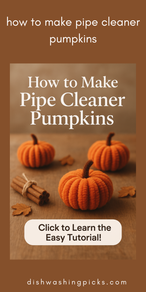 how to make pipe cleaner pumpkins