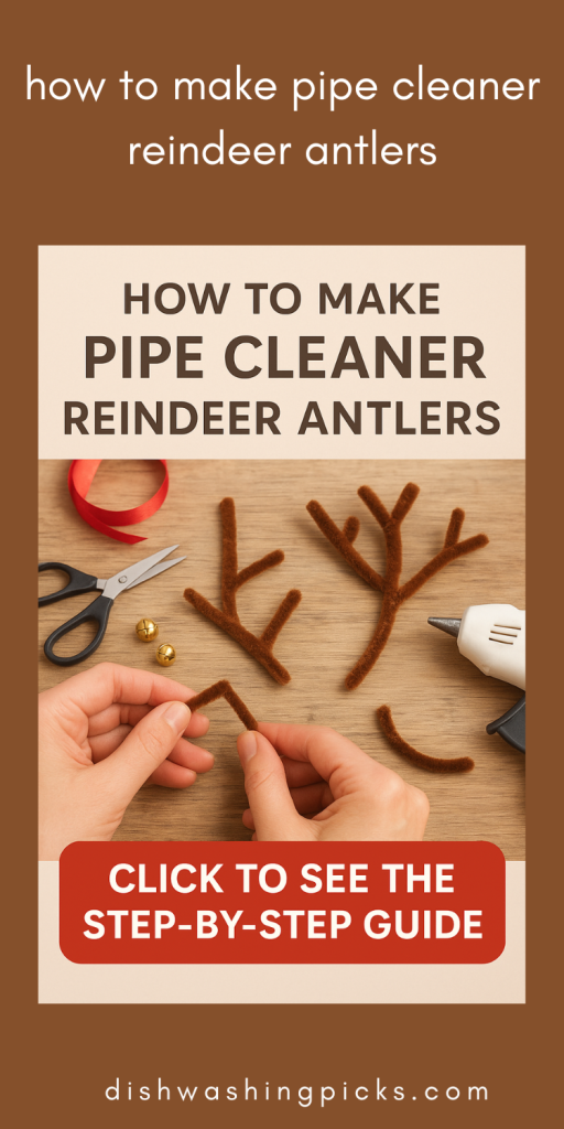 how to make pipe cleaner reindeer antlers