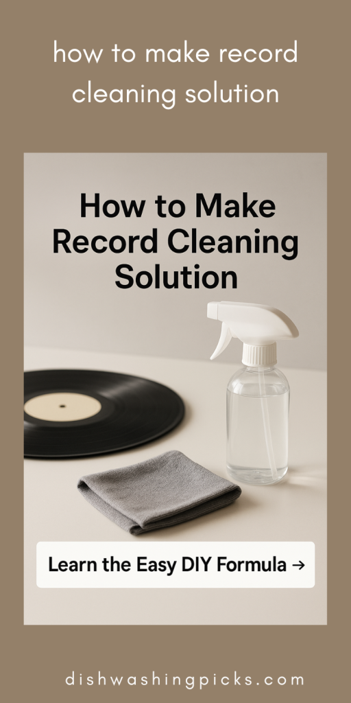 how to make record cleaning solution
