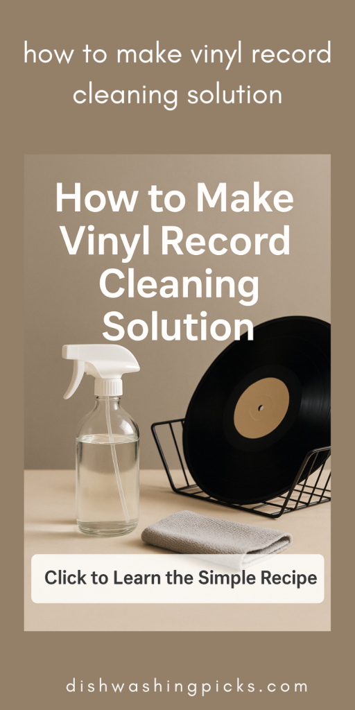 how to make vinyl record cleaning solution